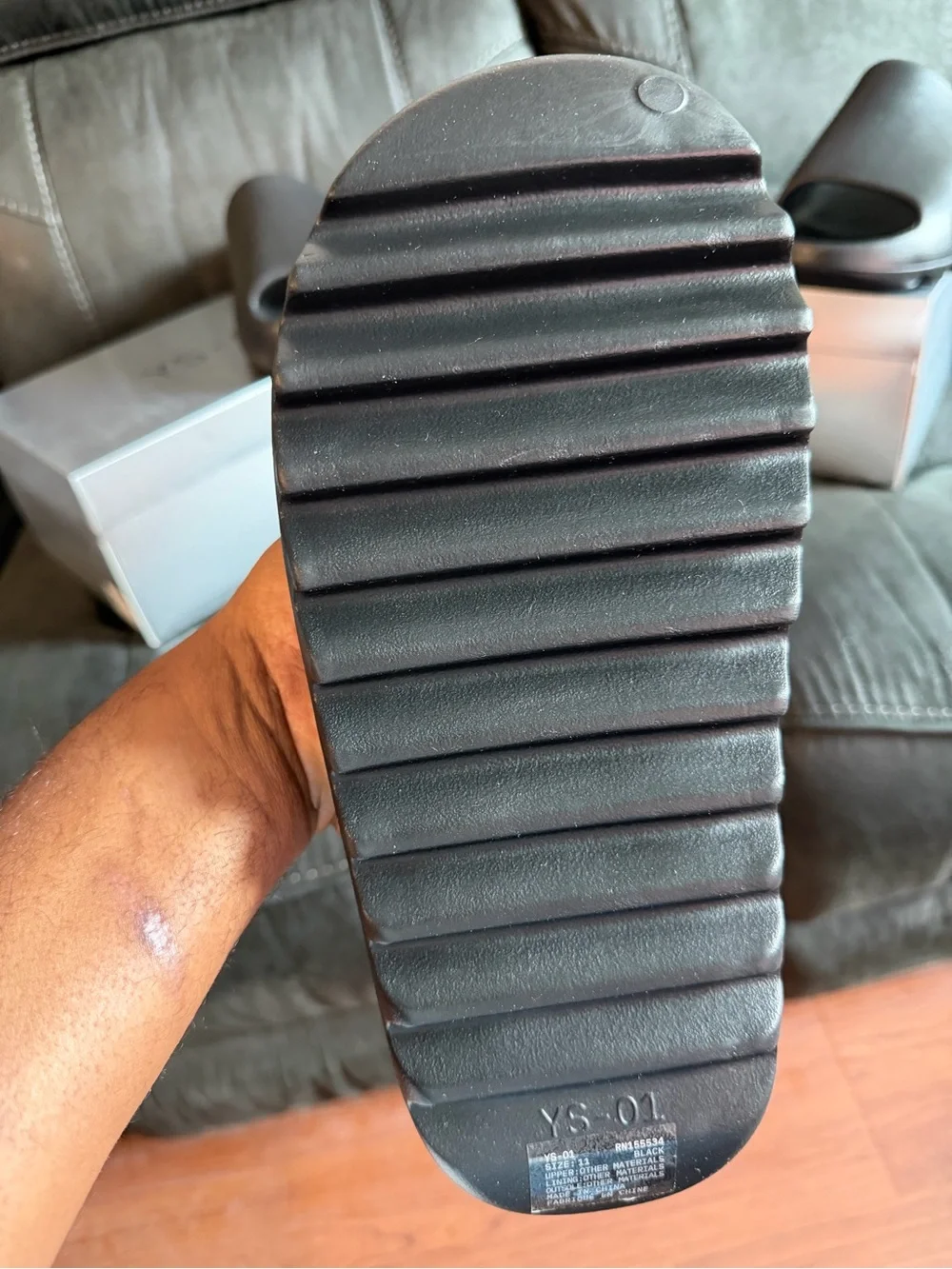 Yeezy Black Slide Sandals - Open Toe Casual Slides